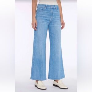 7 For All Mankind Lotta Cropped Wide Leg Jeans in Charleston Size 31 NWT